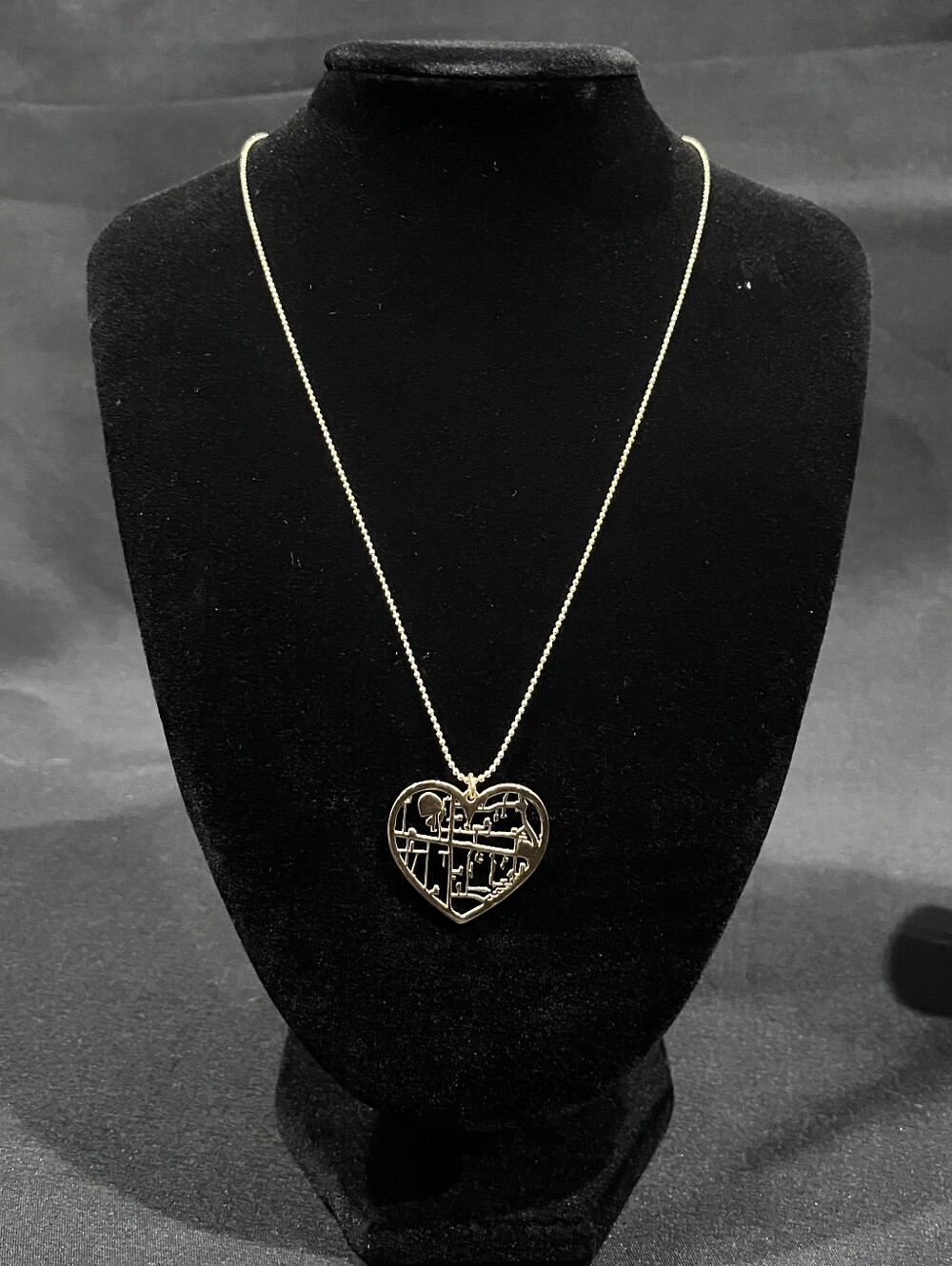 Talisa Gold Heart Pendant Necklace - Elegant Women's Jewelry map of Orlando
